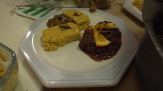 Wildschweingulasch Schoko-Orange