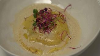 Gefüllte Ravioli mit Garnelen