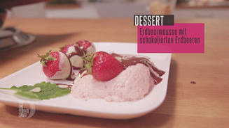 Frische Felderdbeeren & Erdbeermousse