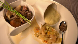  Boeuf Bourguignon mit Aligot
