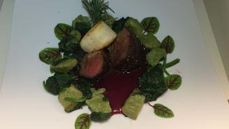 Rosa Hirschkalbsfilet & Jakobsmuschel