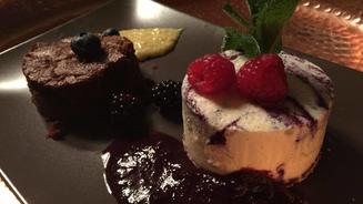 Blaubeer-Vanille-Eistarte