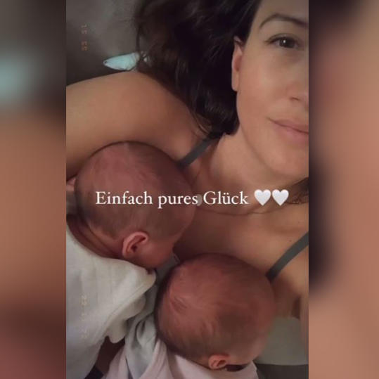 Nach all den Strapazen von Schwangerschaft und Geburt ist \First Dates\-Liebling Mariella D'Auria einfach nur glücklich, zwei gesunde Babys zu Hause zu haben Nach all den Strapazen von Schwangerschaft und Geburt ist \First Dates\-Liebling Mariella D'Auria einfach nur glücklich, zwei gesunde Babys zu Hause zu haben