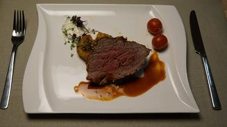 Wagyu-Filet mit leichter Kruste
