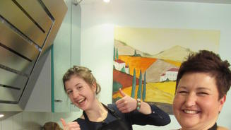 Stefanie - immer im Dienst