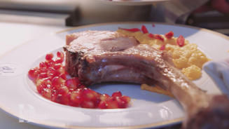 Dry aged Tomahawk mit Süßkartoffel