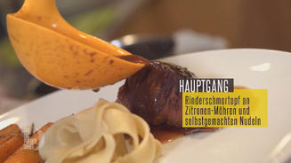 Rinderschmorbraten mit Bandnudeln