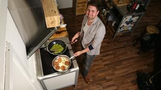 Gesichtskirmes bei Alains Vorspeise