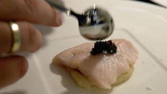 Saibling auf Selleriecreme 