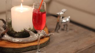 Granatapfel-Prosecco