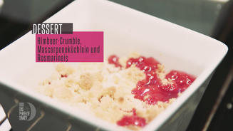 Mascarponeküchlein und Rosmarineis