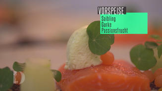 Gebeizter Saibling mit Gurke