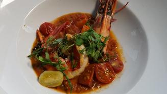 Sea Tiger Garnelen mit Fleischtomaten