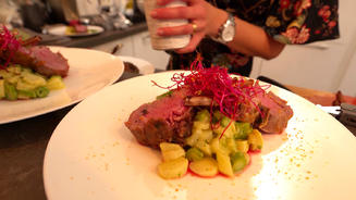 Oriental touched Spargelsalat