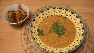 Dal mit Pakora