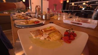Zander mit Kartoffelgratin