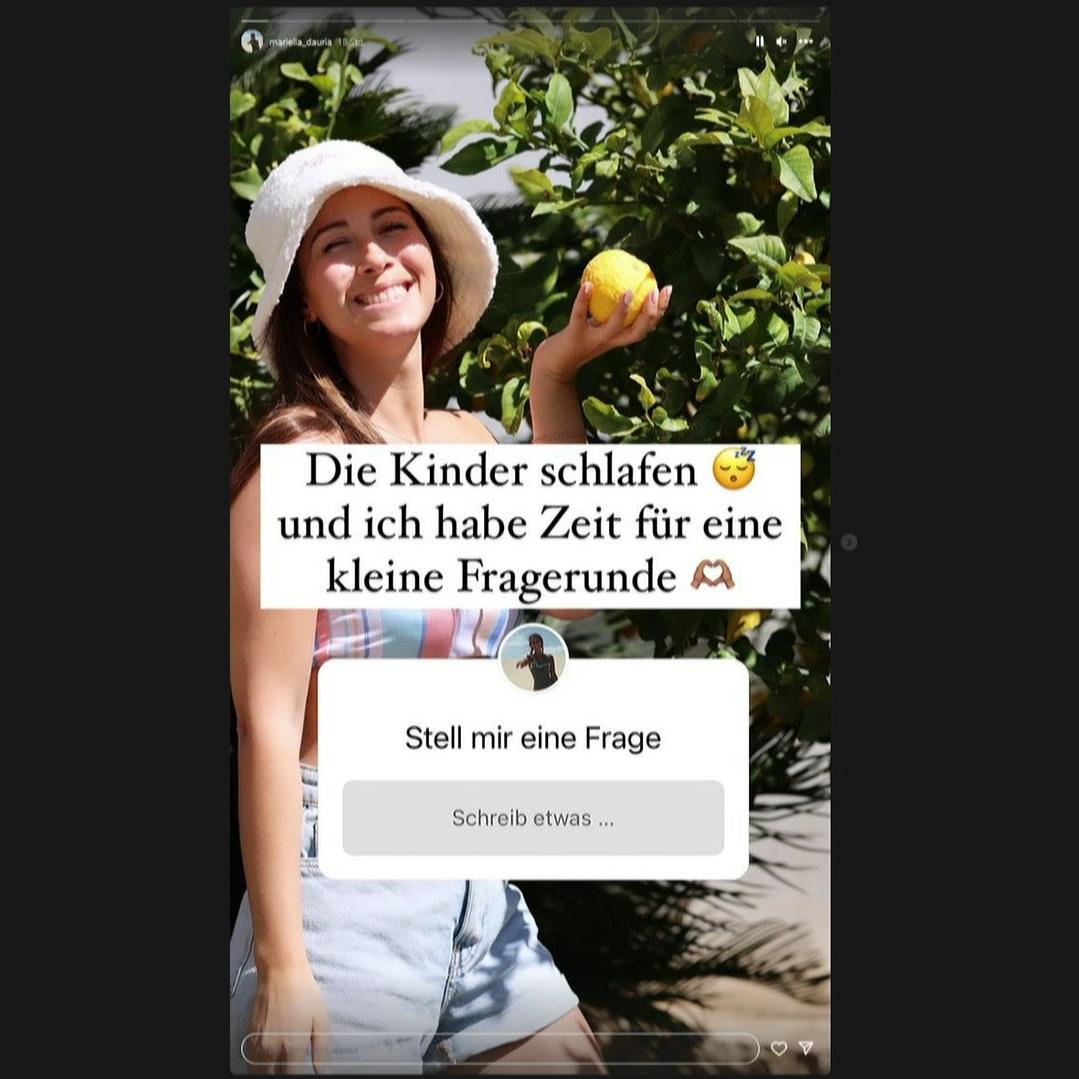 Mariella D´Auria Fragerunde auf Instagram