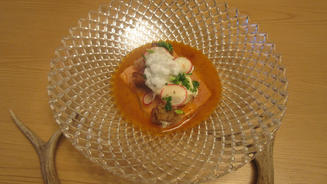 Saiblingsfilet / Brotsalat / Gurke