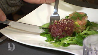 Thunfisch- und Lachstatar