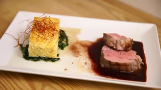 Kalbsfilet mit Kartoffel-Tortilla