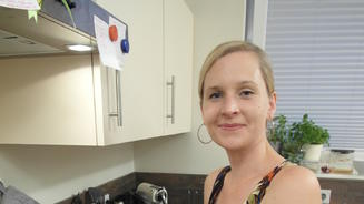 Verena "im Auge des Sturms"