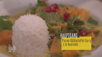 Porree-Süßkartoffel-Curry