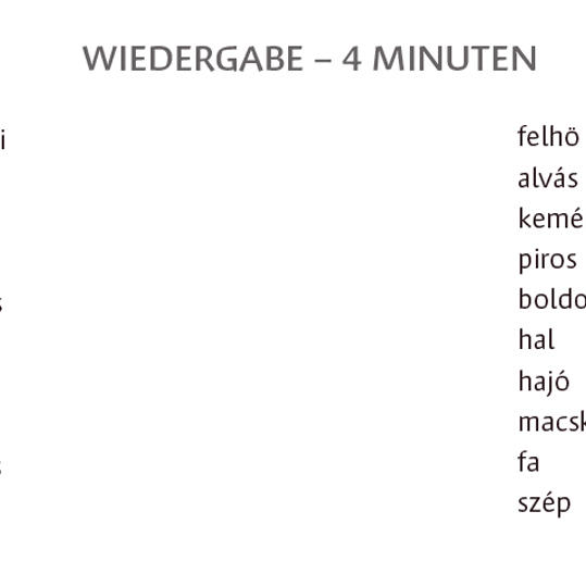 Die Aufgabe \Ungarisch - Vokabeln: Liste 2\ aus dem Buch „Mehr Platz im Gehirn“ von Dr. Boris Nikolai Konrad.
