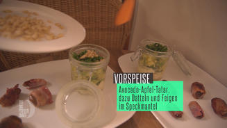 Avocado-Apfel-Tatar mit Mozzarella