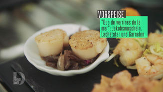 Lachstartar & Jakobsmuscheln
