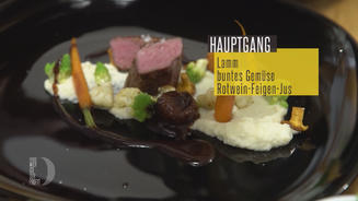 Lamm an Blumenkohl-Sellerie-Püree