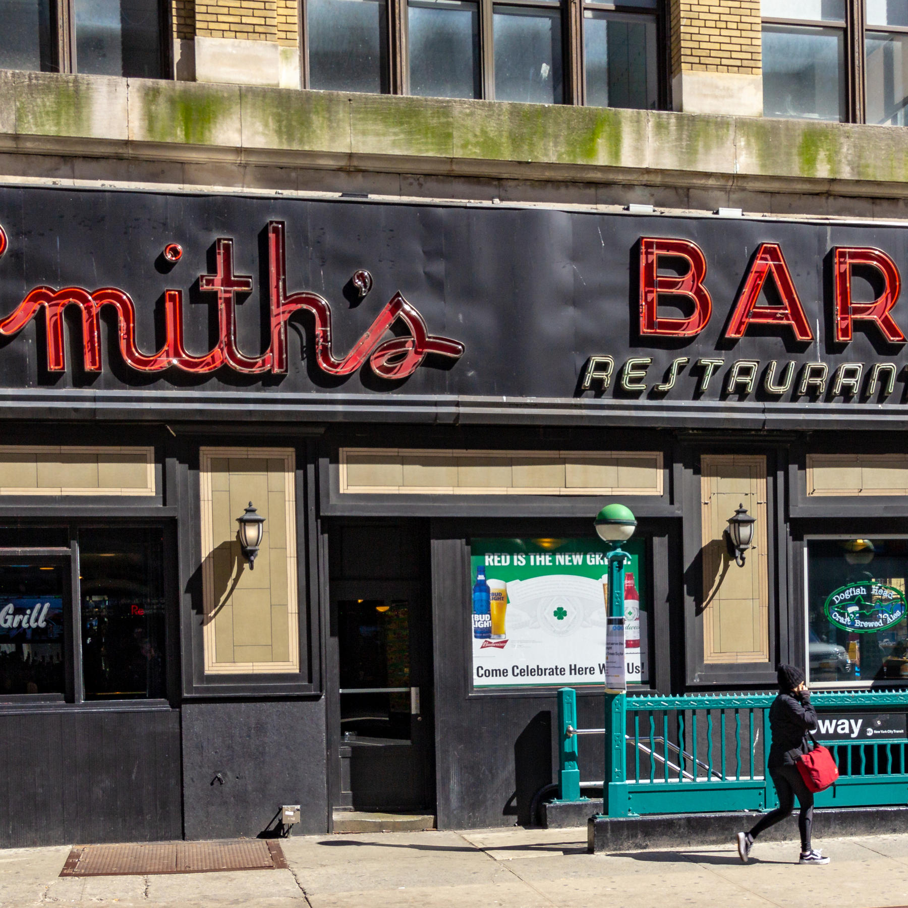 New York, NY - Landscape view of Smith`s Bar located in Times Square, Horizontal image of an iconic New York, NY - Landscape view of Smith`s Bar located in Times Square, Horizontal image of an iconic