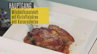 Milchkalbskotelette auf Steinpilzen