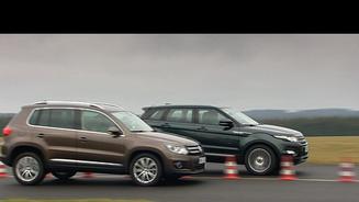 SUV Range Rover Evoque vs. VW Tiguan