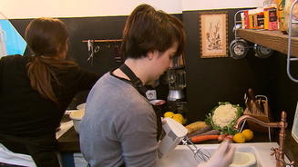 Jacqueline kämpft mit der Gelatine