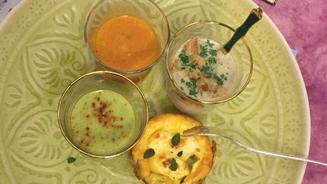 Dreierlei Süppchen im Goldrand