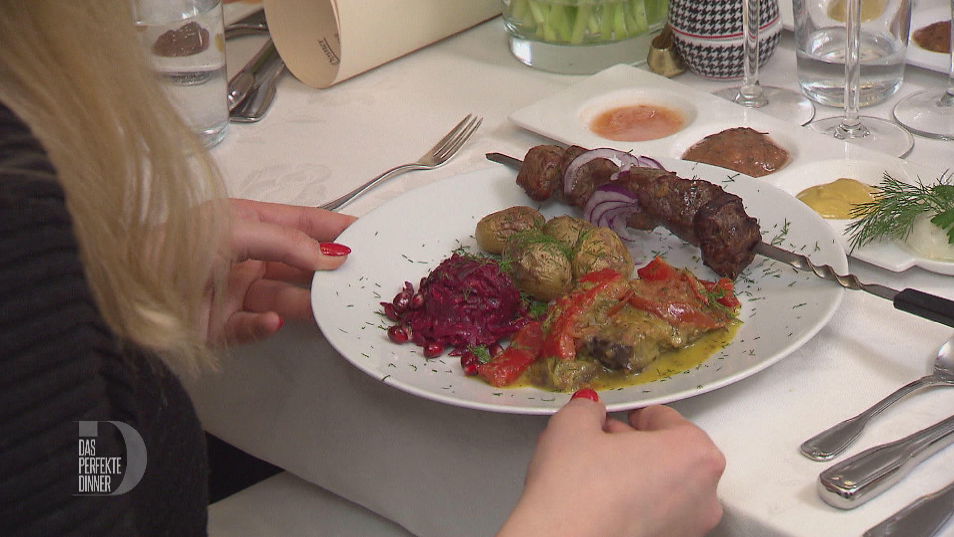 Kaukasische Nostalgie: Schaschlik vom Kalb und Auberginen-Paprika ... Kaukasische Nostalgie: Schaschlik vom Kalb und Auberginen-Paprika ...