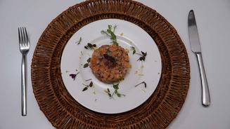 Tartare de saumon et thon aux herbes 