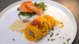 Black Tiger Prawns an Pasta