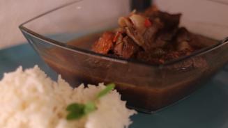 Beef Vindaloo mit Basmatireis