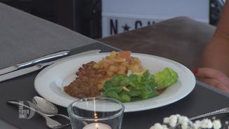 Matjestatar auf Kartoffelrösti