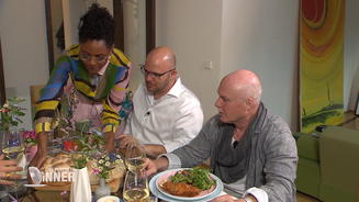 Kaninchen auf dem Teller, Hase im Kopf