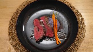 Roastbeef mit glasierten Karotten