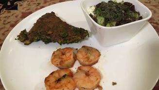 Kuku Sabsi mit Garnelen