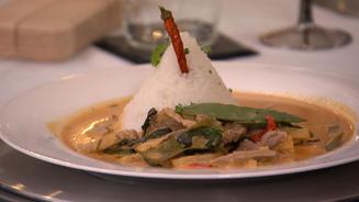 Rotes Thai Curry mit Schweinefilet