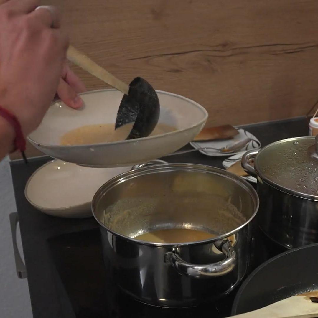 Das mit Philipps Suppe könnte knapp werden. Das mit Philipps Suppe könnte knapp werden.