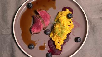 Rinderfilet mit Safranrisotto 