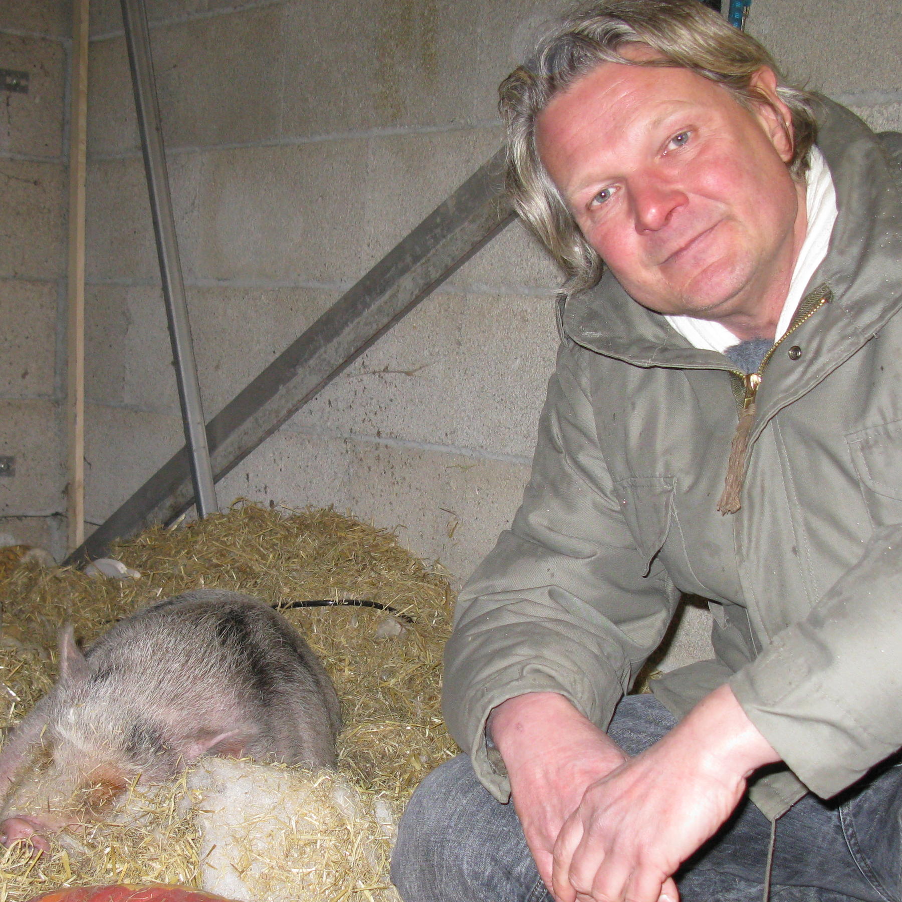Tiere in Not - Frank Weber und Minischwein Emma Tiere in Not - Frank Weber und Minischwein Emma