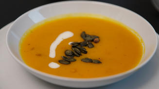 Kürbissuppe mit Ingwer