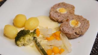 Austernfischer-Nest am Strandgut