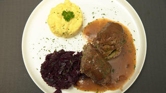 Rinderrouladen mit Kartoffelstampf
